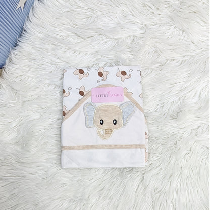 Premium Baby Hooded Wrapping Sheet | Little Elephant