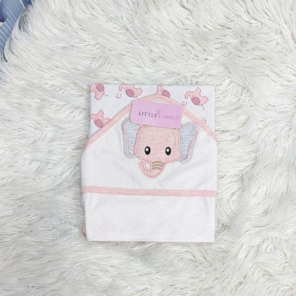 Premium Baby Hooded Wrapping Sheet | Little Elephant