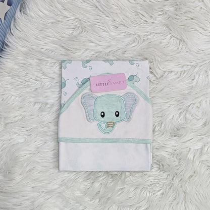 Premium Baby Hooded Wrapping Sheet | Little Elephant