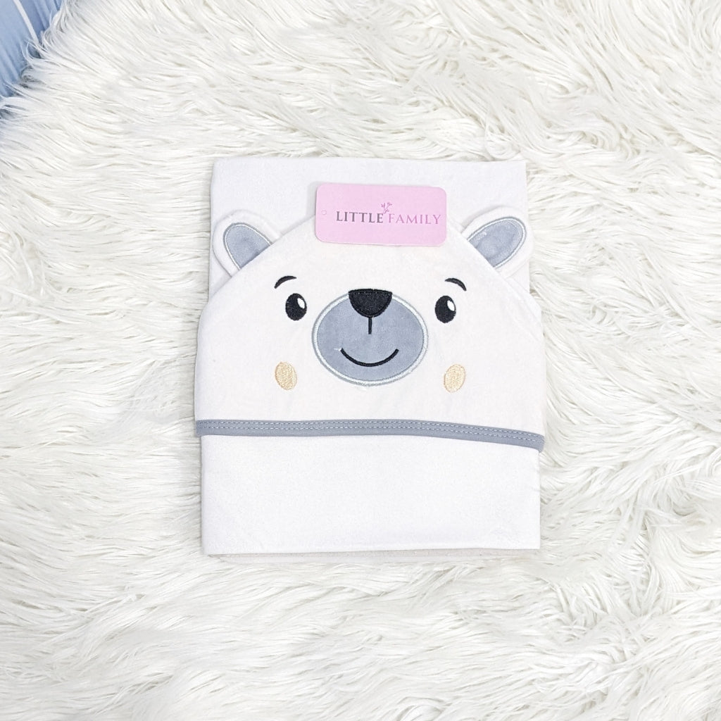 Premium Baby Hooded Wrapping Sheet | Sweet Bear