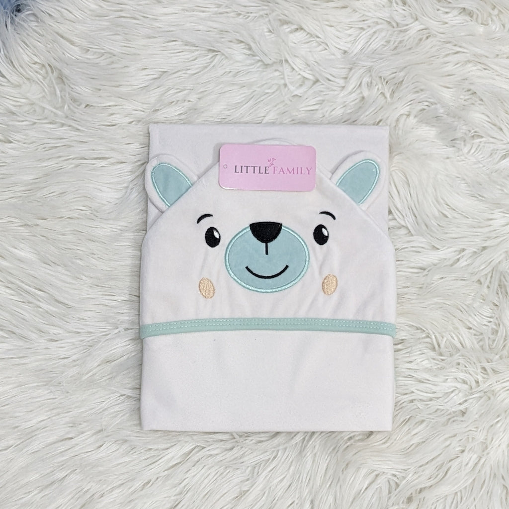 Premium Baby Hooded Wrapping Sheet | Sweet Bear
