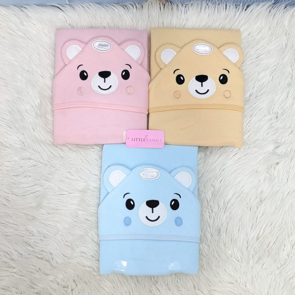 Premium Baby Fleece Hooded Wrapping Sheet – Sweet Bear