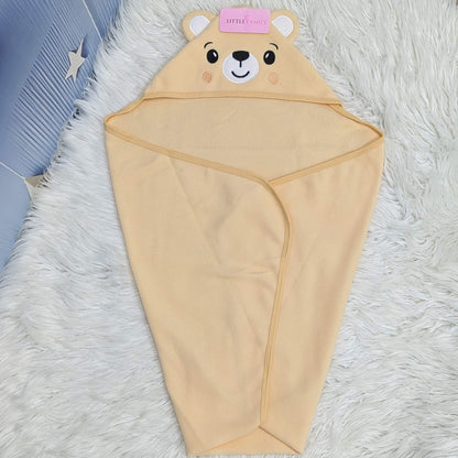 Premium Baby Fleece Hooded Wrapping Sheet – Sweet Bear