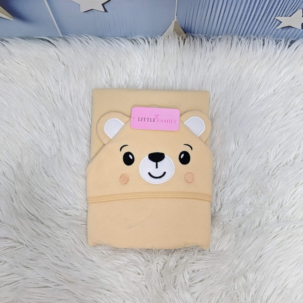 Premium Baby Fleece Hooded Wrapping Sheet – Sweet Bear