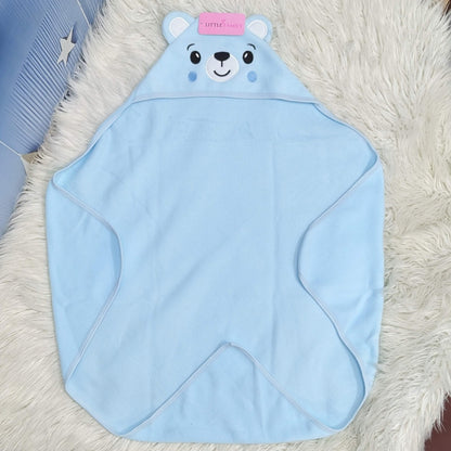 Premium Baby Fleece Hooded Wrapping Sheet – Sweet Bear