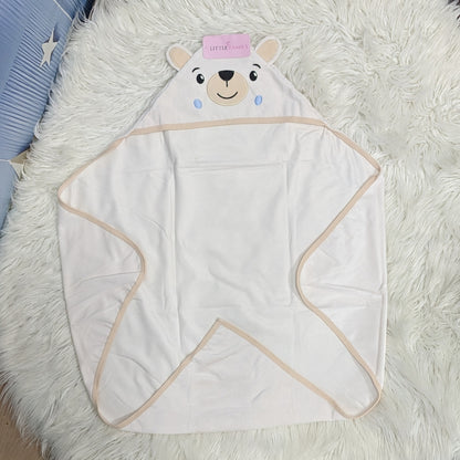 Premium Baby Hooded Wrapping Sheet | Sweet Bear