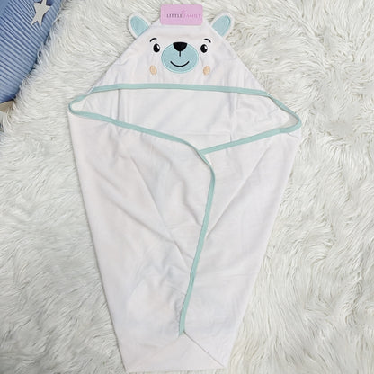 Premium Baby Hooded Wrapping Sheet | Sweet Bear