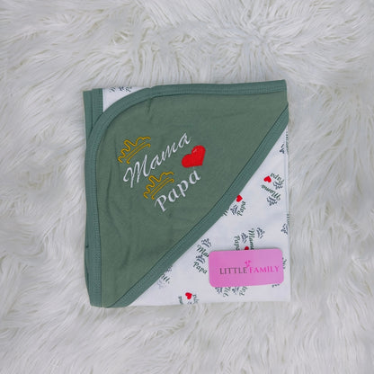 Premium Baby Hooded Wrapping Sheet | Mama Love Papa