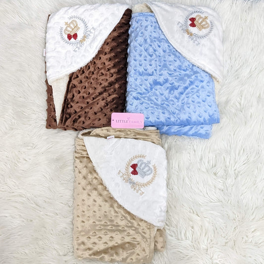 Premium Velvet Hooded Baby Wrapping Sheet – Prince