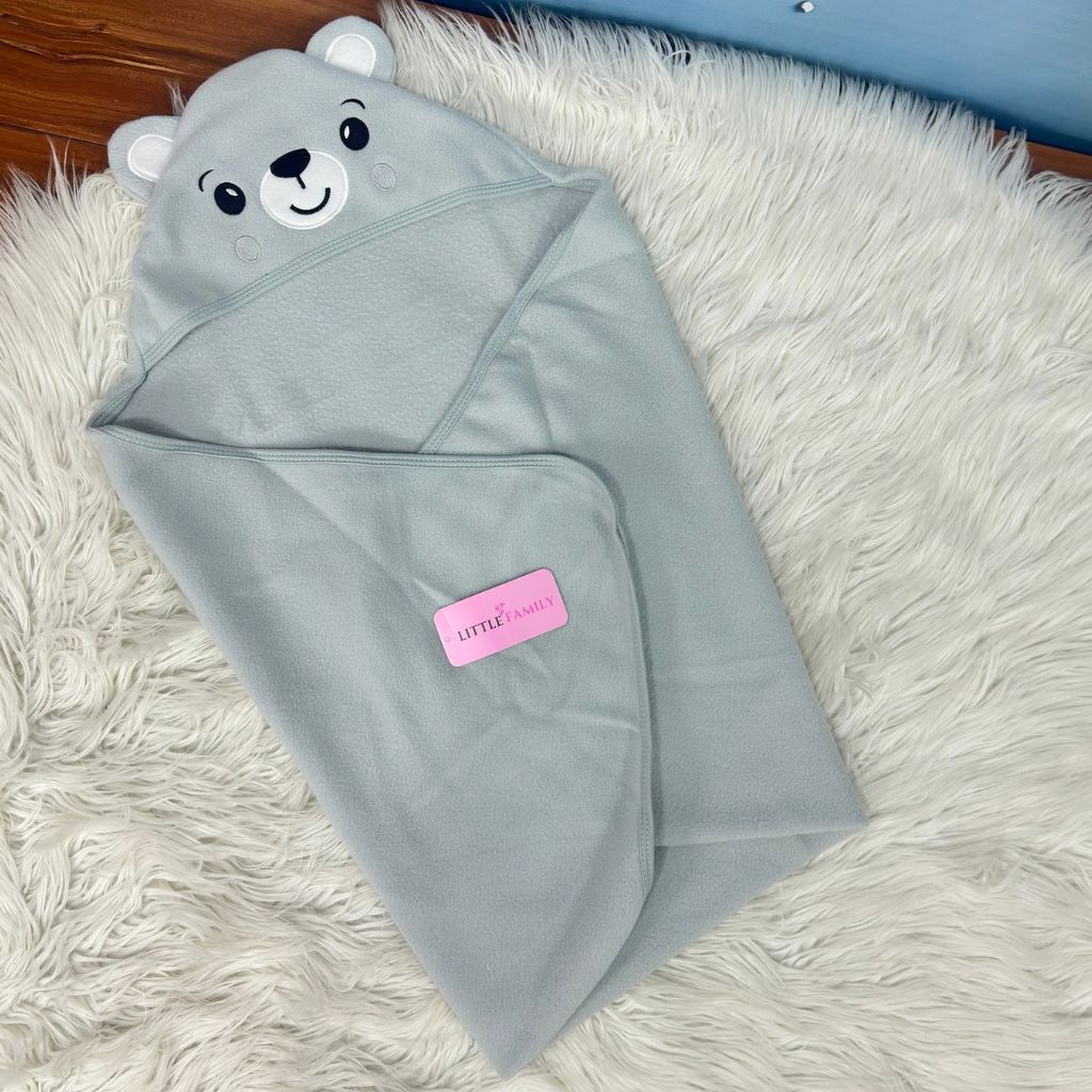 Premium Baby Fleece Hooded Wrapping Sheet – Sweet Bear