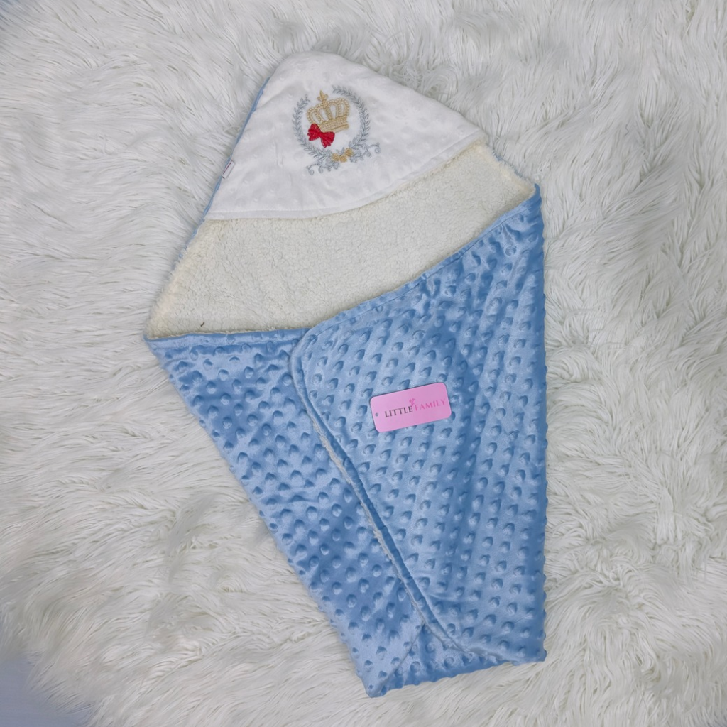 Premium Velvet Hooded Baby Wrapping Sheet – Prince