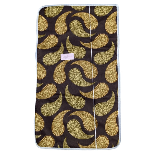 Premium Double-XL Waterproof Baby Diaper Changing Sheet – Gold Leaf