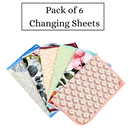 Pack of 6 Medium Disposable Diaper Changing Sheets