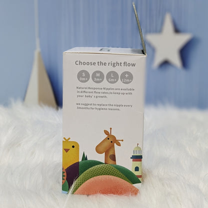 ALGO BPA-Free Baby Feeding Bottle – 80ml Soft Squeeze Feeder for Newborns