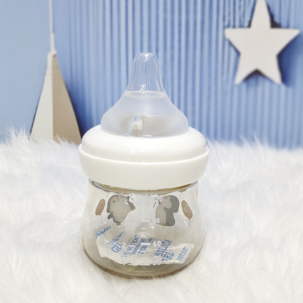 ALGO BPA-Free Baby Feeding Bottle – 80ml Soft Squeeze Feeder for Newborns