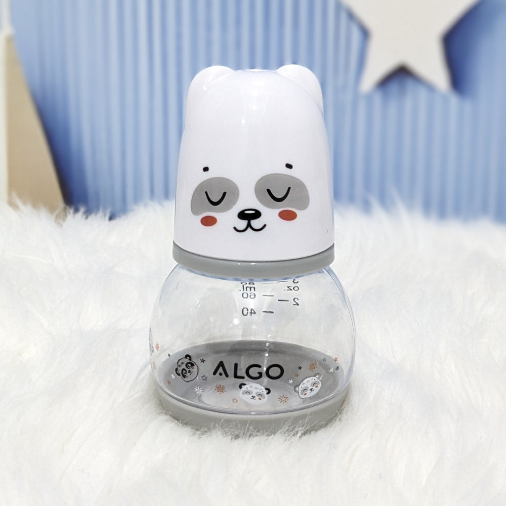 ALGO BPA-Free Baby Feeding Bottle – 80ml Soft Squeeze Feeder for Newborns