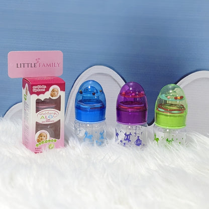 Premium 60ml Baby Feeding Bottle with Rattle Toy Cap