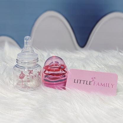 Premium 60ml Baby Feeding Bottle with Rattle Toy Cap