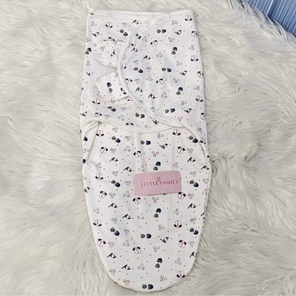 Arctic Bubbles Baby Swaddle – White