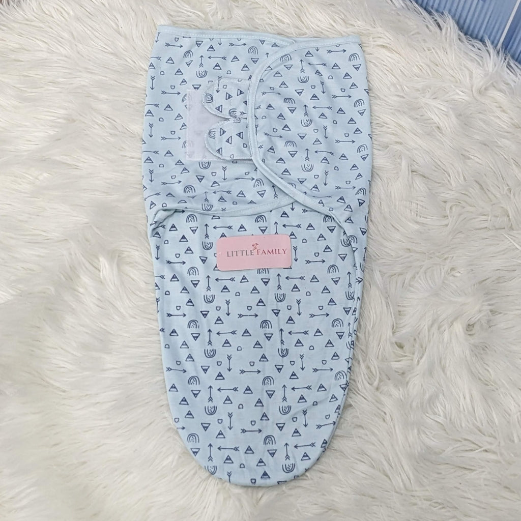 "Arrow" Theme Baby Swaddle – Blue