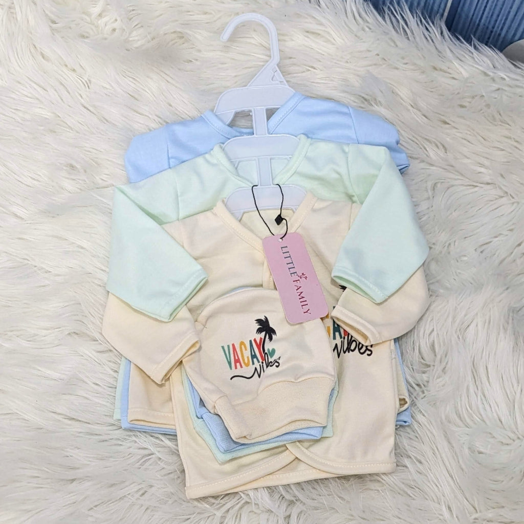 Newborn 3-Piece Cotton Outfit Set – Soft & Breathable