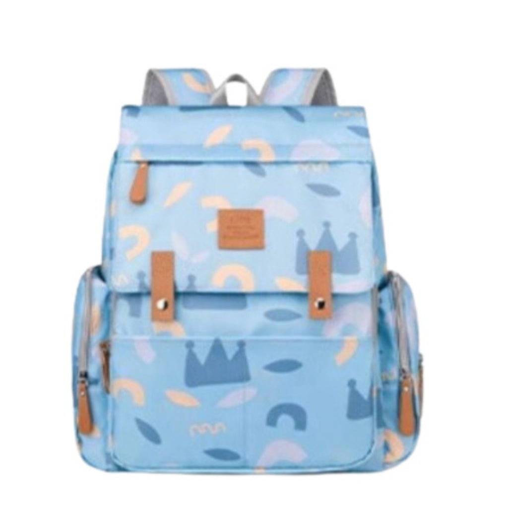Premium Waterproof Baby Diaper Backpack – Pastel Bloom