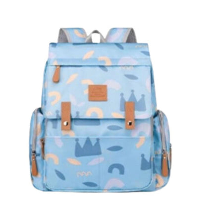 Premium Waterproof Baby Diaper Backpack – Pastel Bloom