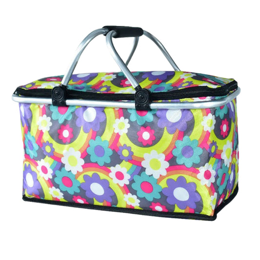 Premium Insulated Storage Basket - Multi Flowers