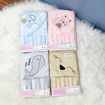 Baby Bath Towel Set with Washcloths – Soft & Plush Comfort