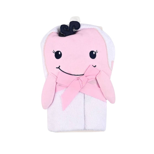 Whale Hooded Baby Bath Towel