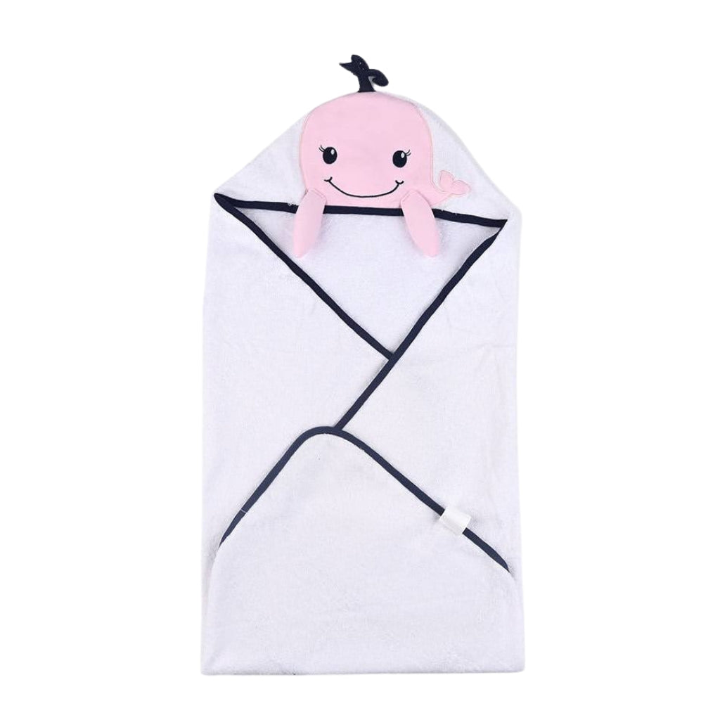 Whale Hooded Baby Bath Towel