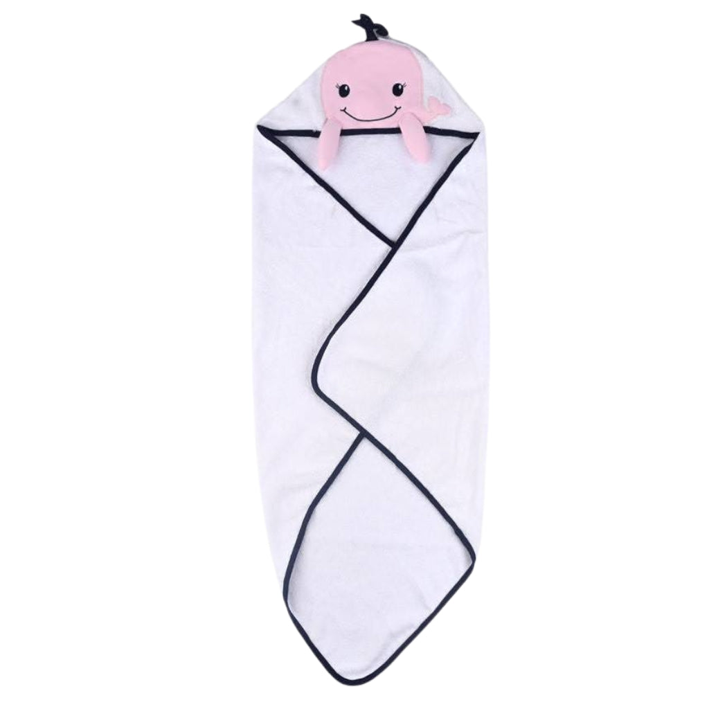 Whale Hooded Baby Bath Towel