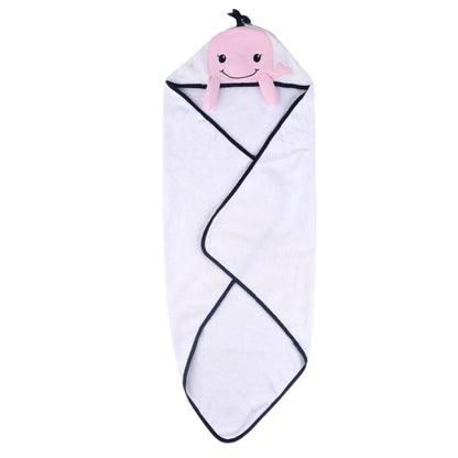 Whale Hooded Baby Bath Towel