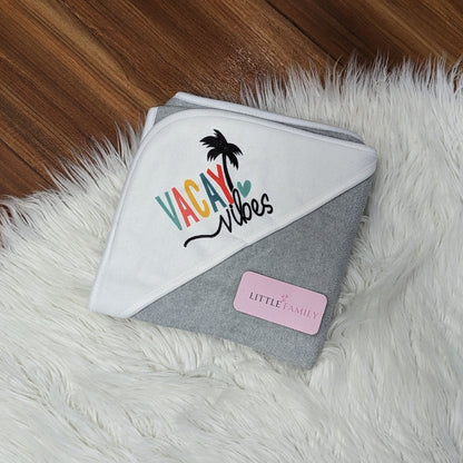 Premium Baby Bath Towel with Hood | “Vacay Vibes”