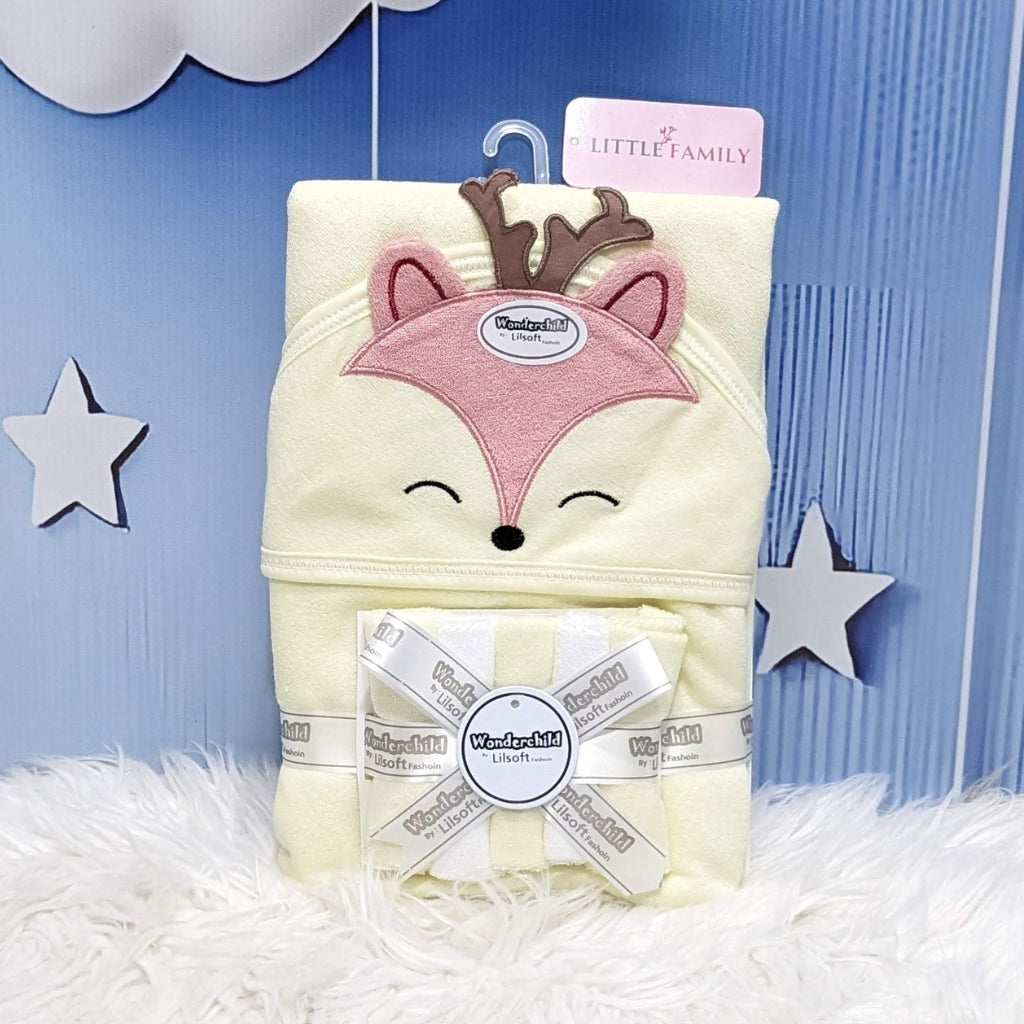Premium Baby Hooded Towel Set – Fox