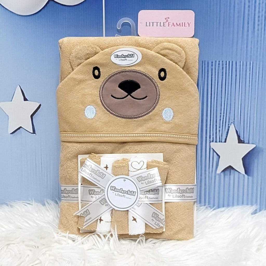 Premium Baby Hooded Towel Set – Teddy Bear