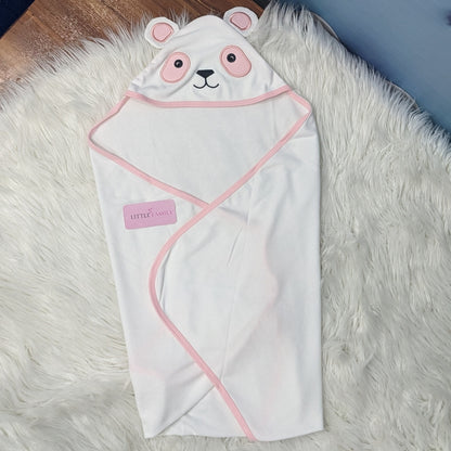Premium Baby Hooded Wrapping Sheet | Teddy Bear