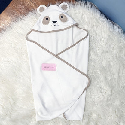 Premium Baby Hooded Wrapping Sheet | Teddy Bear
