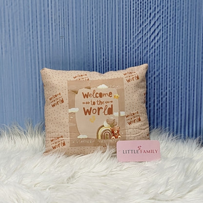 "Welcome to the World" Baby 8 PC'S Bedding Set - (Brown) | Large