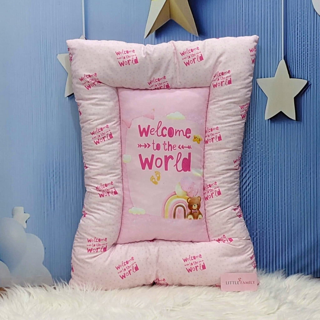 "Welcome to the World" Baby 8 PC'S Bedding Set - (Pink) | Large