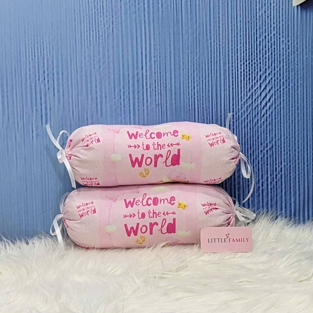 "Welcome to the World" Baby 8 PC'S Bedding Set - (Pink) | Large