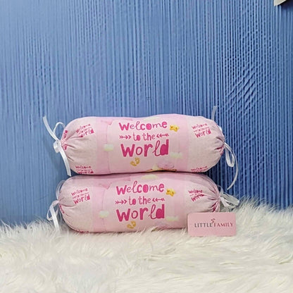 "Welcome to the World" Baby 8 PC'S Bedding Set - (Pink) | Large