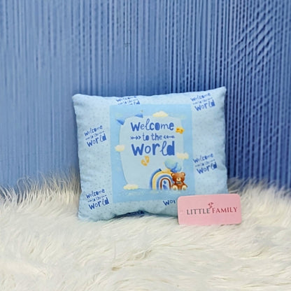 "Welcome to the World" Baby 8 PC'S Bedding Set - (Sky Blue) | Large