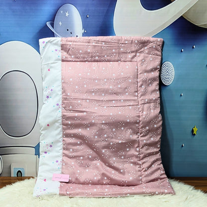 Starry Dreams Baby Bedding Set - 8 Pieces (Dusty Pink)