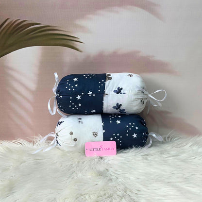 Starry Dreams Baby Bedding Set - 8 Pieces (Dusty Blue)