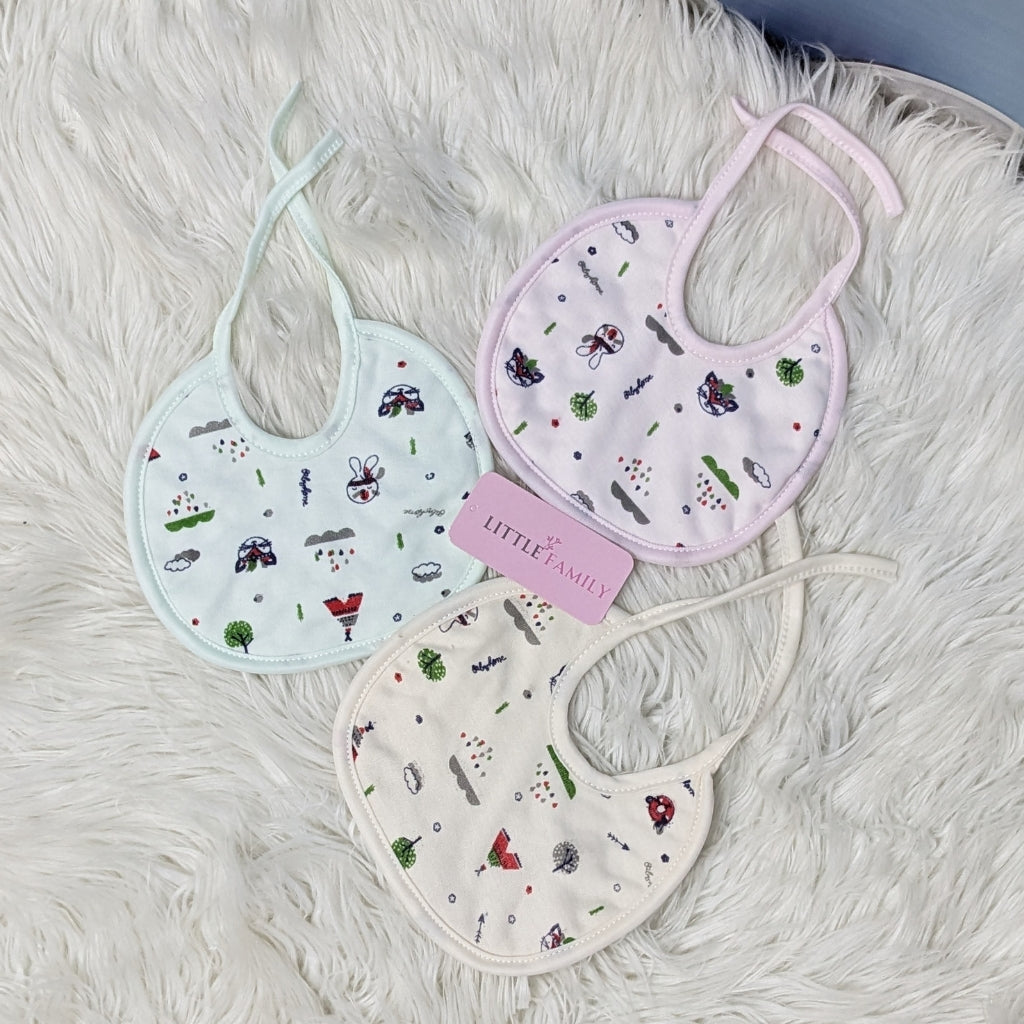 Pack of 3 Baby Bibs Set - Bunny