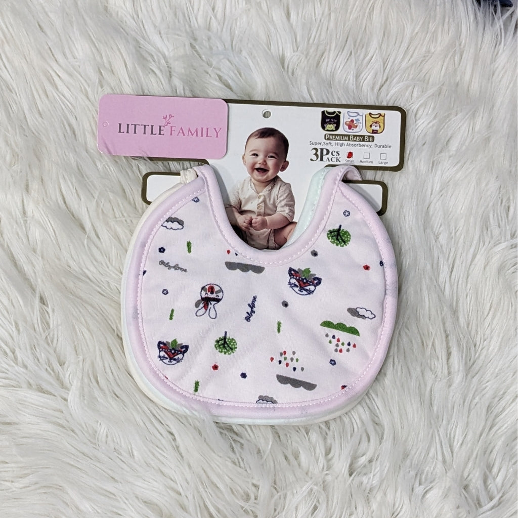 Pack of 3 Baby Bibs Set - Bunny