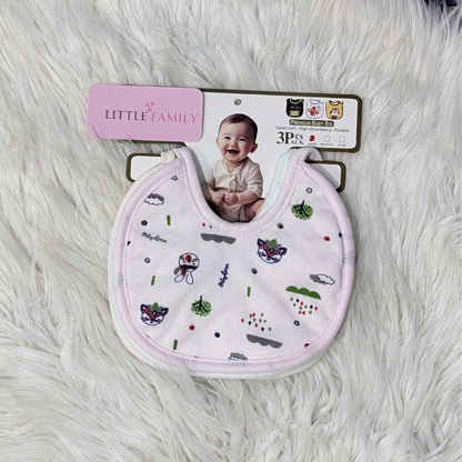 Pack of 3 Baby Bibs Set - Bunny