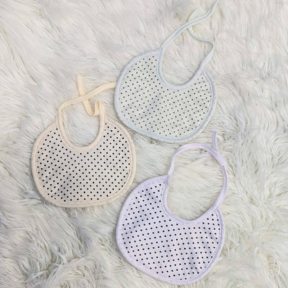 Baby Bibs Set – Pack of 3 Soft - Polka Print