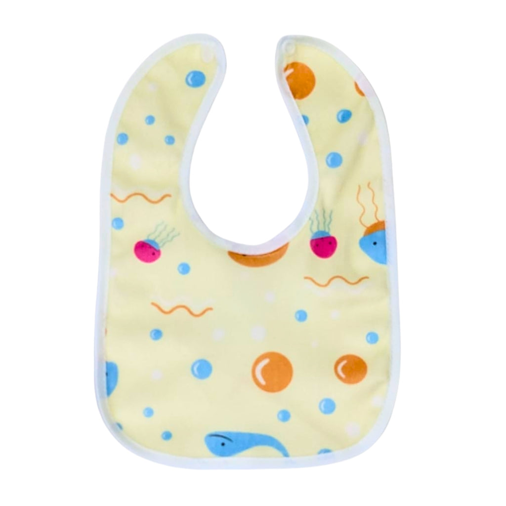 Yellow Sea Animals Waterproof Baby Bib